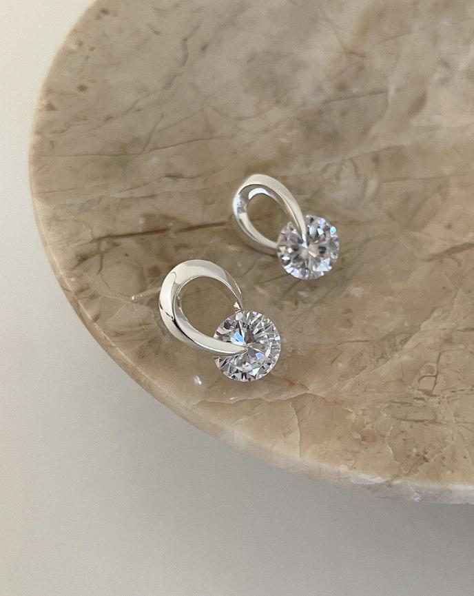 Sparkling Zircon Earrings