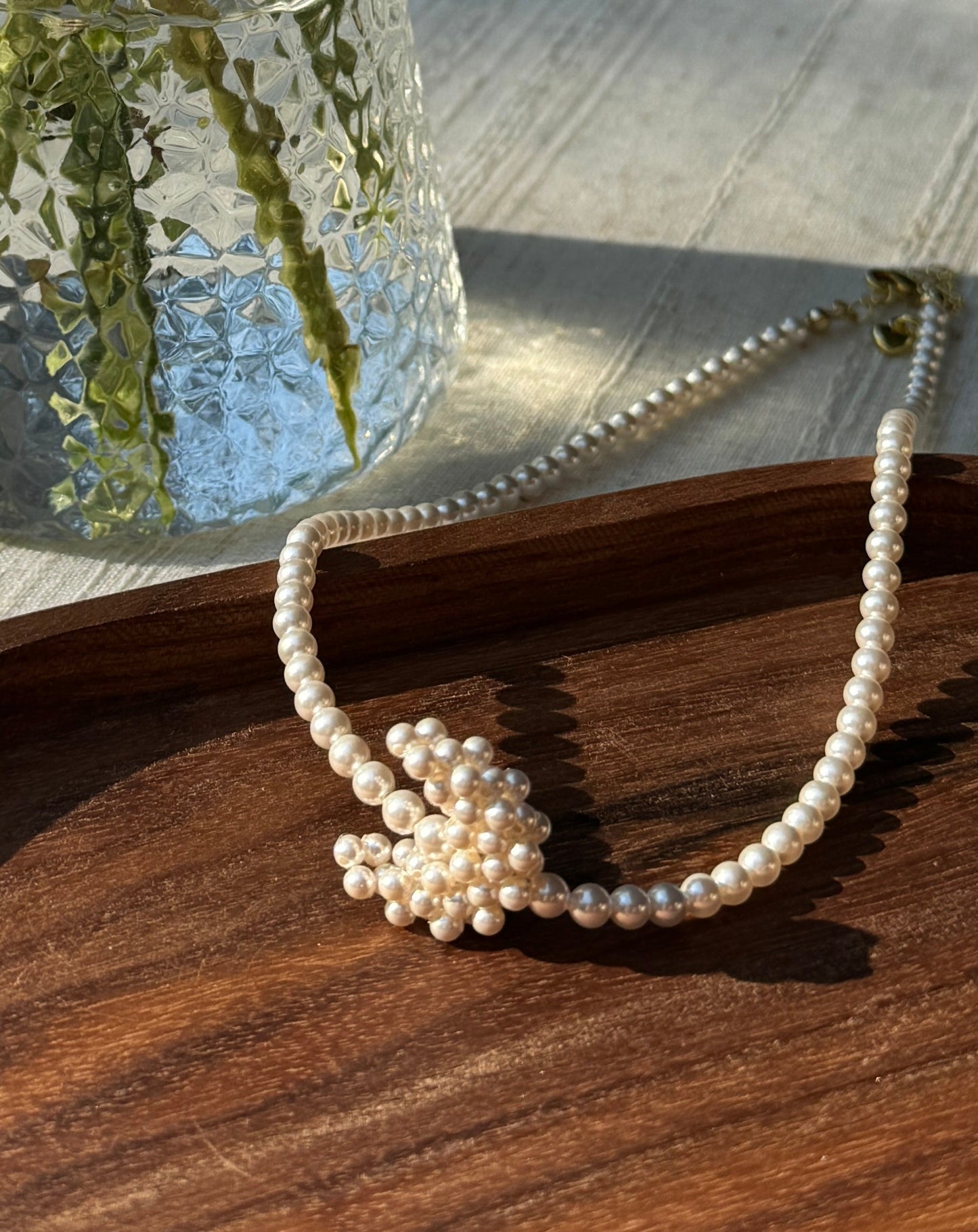 Hand-Crafted Moon Pearl 14k Gold-Plated Necklace