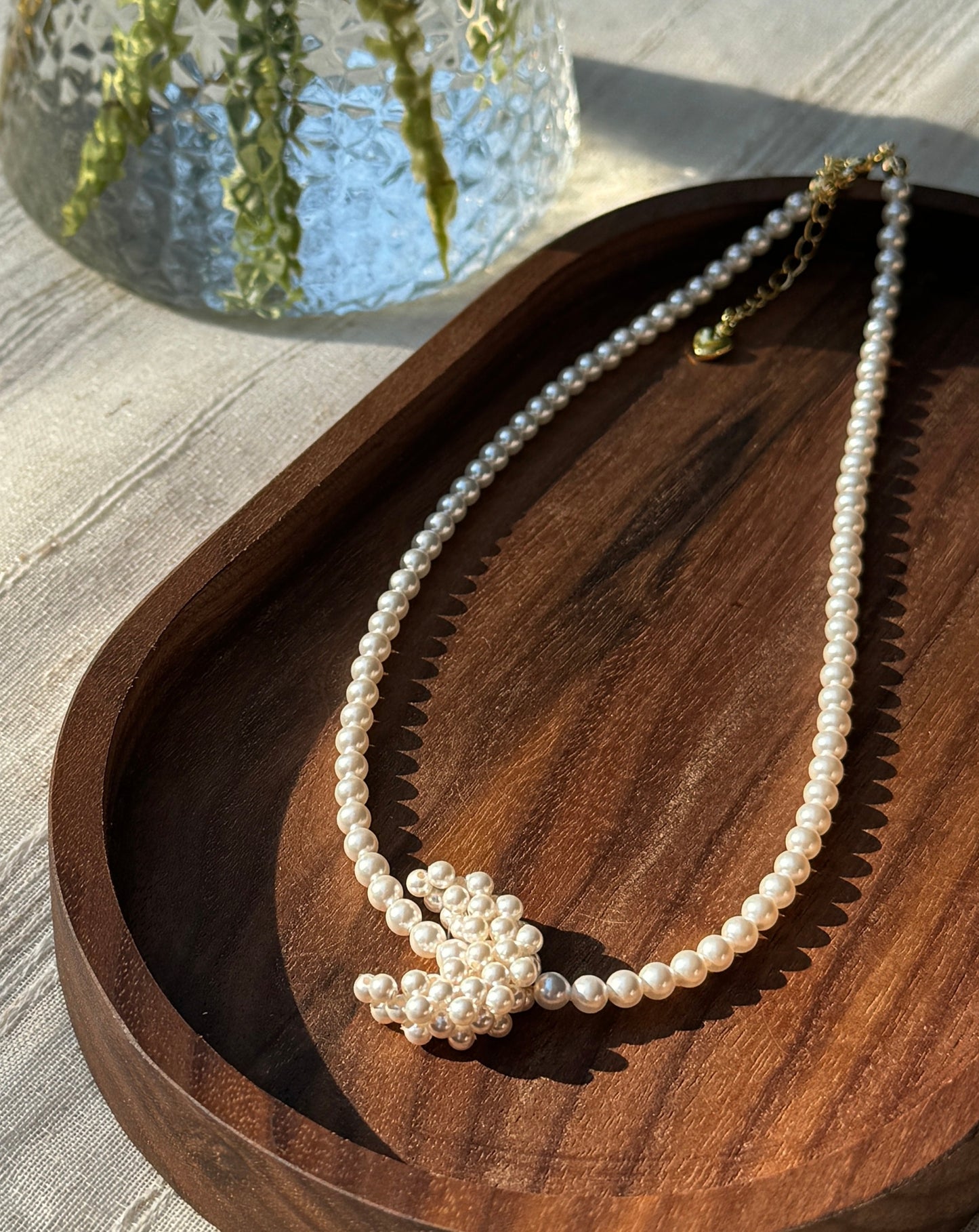 Hand-Crafted Moon Pearl 14k Gold-Plated Necklace