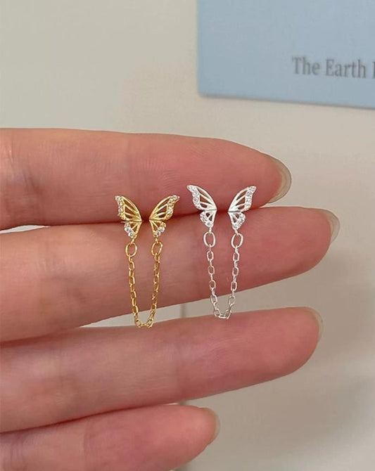 Butterfly Tassel Earrings