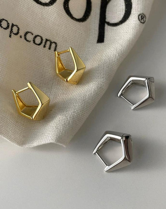 Hexagon Earrings