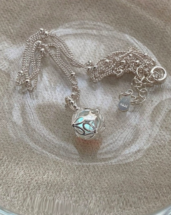 Moonstone Shine 925 Sterling Silver Necklace - Everyday wear