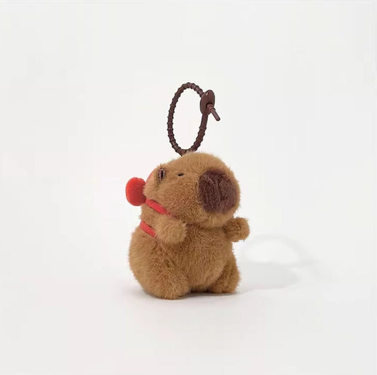 Lobster Backpack Capybara Plushie Keychain Charm