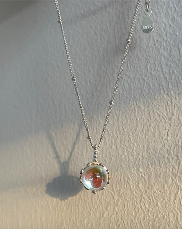 Moonstone Shine 925 Sterling Silver Necklace - Everyday wear