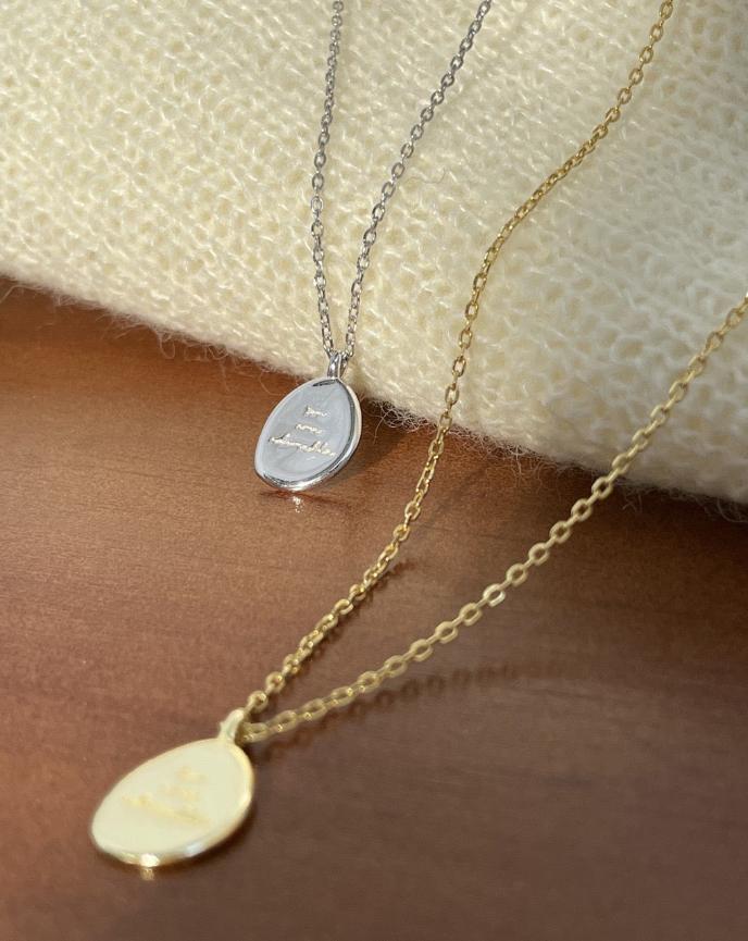 Silver and Gold Pendant Necklace